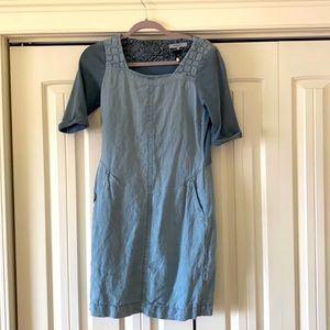 Sandwich linen dress